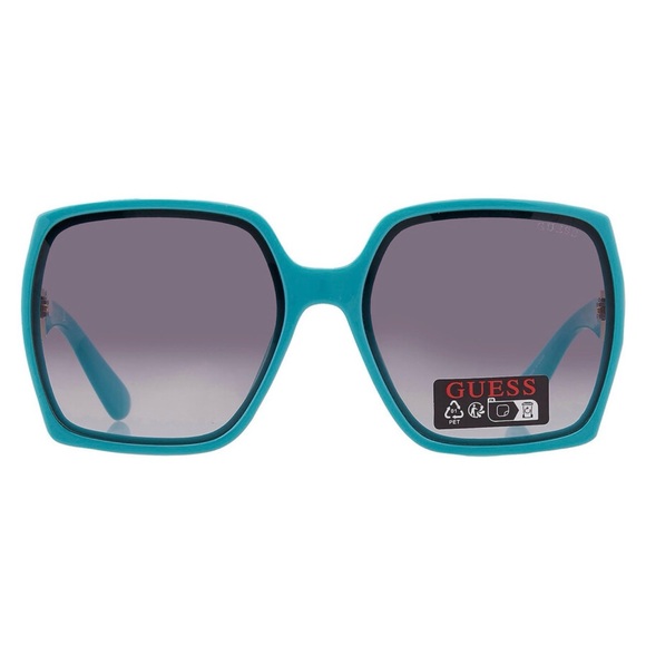 GUESS Turqoise and Gold Women's Sunglasses - Picture 2 of 6